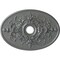 Ekena Millwork Alexa Ceiling Medallion (Canopies up to 5 5/8"), 30 3/4"W x 21 1/4"H x 3 7/8"ID x 1 5/8"P, Platinum CM21X30ALPLS - alternate 1